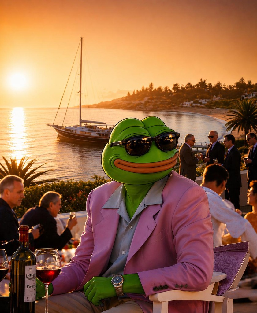 Winner at sunset by the yacht